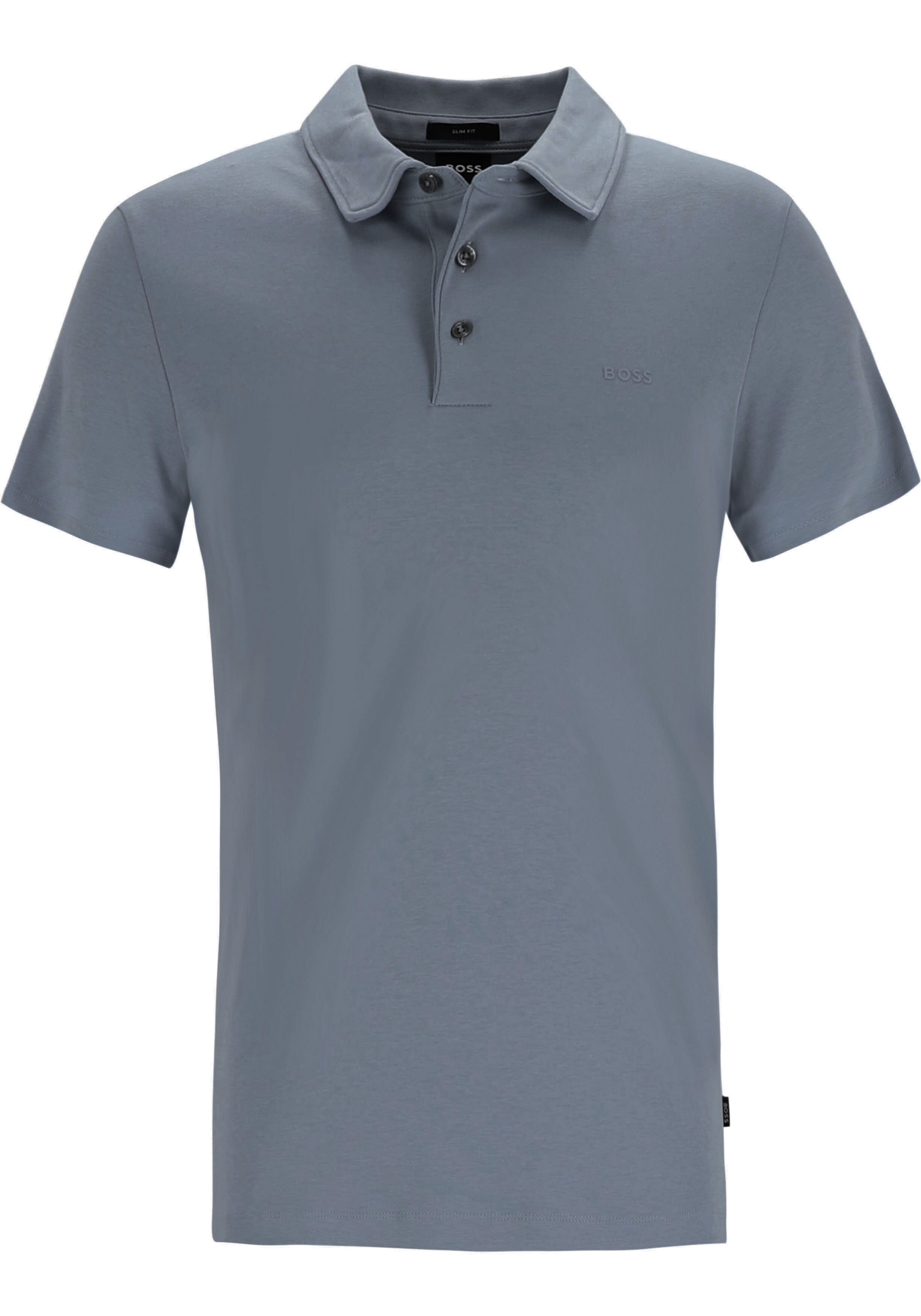 BOSS Palosh slim fit heren polo, pique, blauw